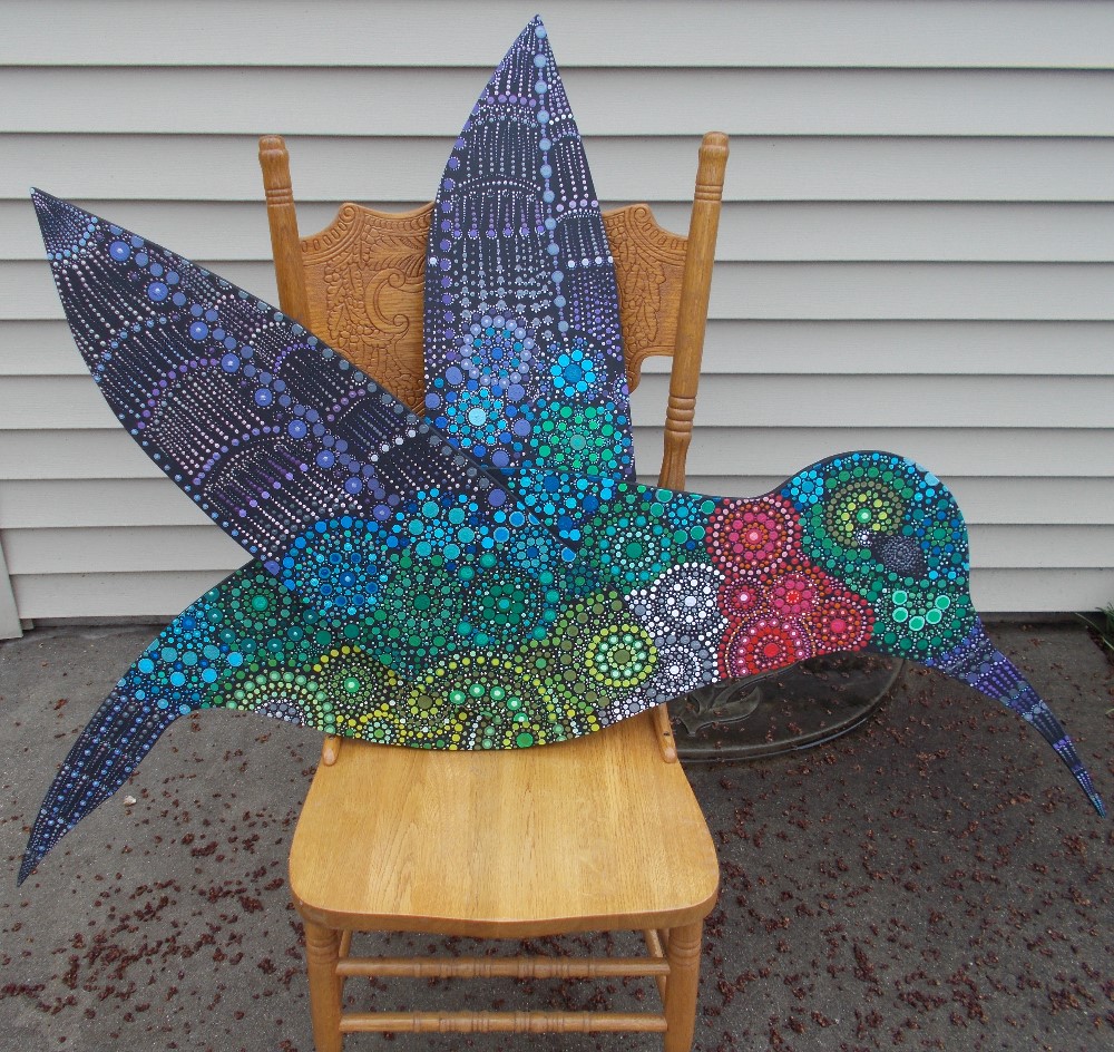 Hummingbird side 1 by Sandi Walton at Piecemeal Quilts