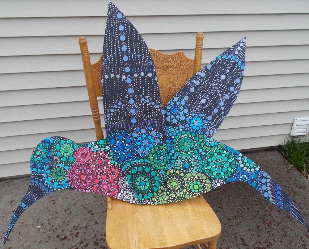 Hummingbird side 2 by Sandi Walton at Piecemeal Quilts
